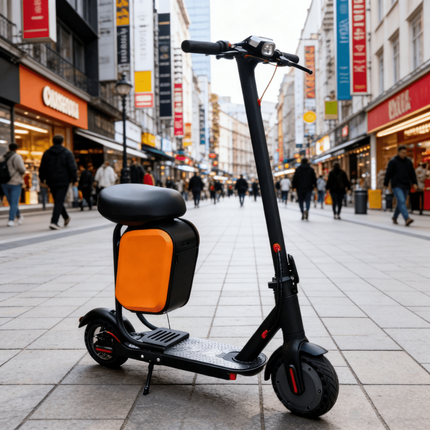 Electric Scooter Upgraded Alloy Luggage Rack! Detachable Storage Box + Ergonomic Seat..