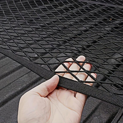 High-elasticity truck bed net, cargo net for pickup truck bed, stretchable mesh organizer for pickup truck trunk bed, suitable for daily light loads in trucks.