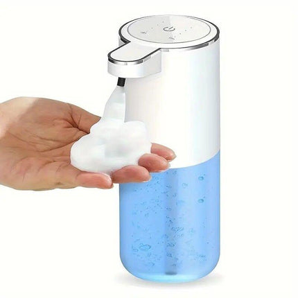 380ml touchless sensor automatic soap dispenser - wall-mounted, rechargeable lithium battery, USB charging, modern black design, suitable for bathroom and kitchen, bathroom soap dispenser | modern soap dispenser | touchless soap dispenser.