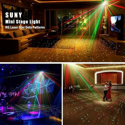 Starlight laser party light - Colorful starry sky projection effect, designed for parties and family gatherings, Christmas holiday atmosphere light | Party lighting expert | Holiday gift selection.