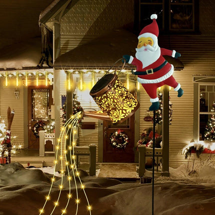Outdoor Santa Claus Light with Water Sprinkler Effect.