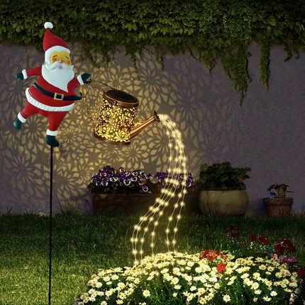 Outdoor Santa Claus Light with Water Sprinkler Effect.