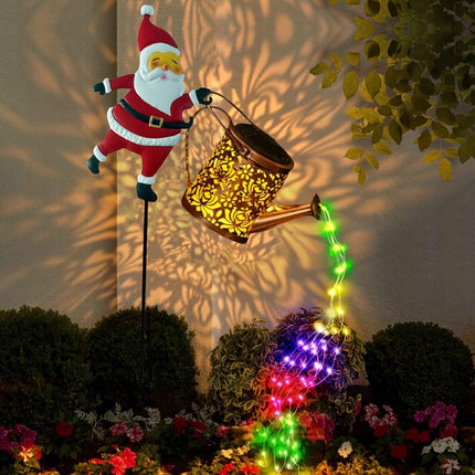 Outdoor Santa Claus Light with Water Sprinkler Effect.