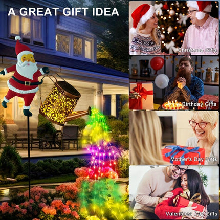 Outdoor Santa Claus Light with Water Sprinkler Effect.