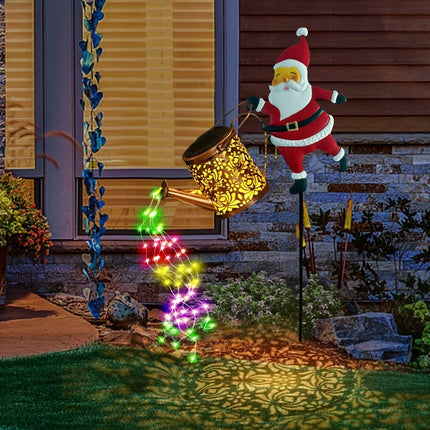 Outdoor Santa Claus Light with Water Sprinkler Effect.
