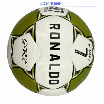 A local gold color matching size5 football, PU fitting material, Christmas Boxing Day gift, including pump+air needle+net bag set,soccer.