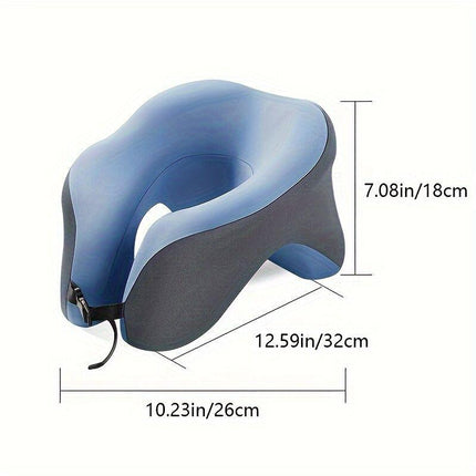 Ergonomic U-shaped core pillow for napping – Lightweight, dry clean only, synthetic fiber cover – Ideal for office, travel, camping, and home use – Supports stomach, back, or side sleepers. Office nap pillow | Ergonomic design | Pillow, sleeping pillow.