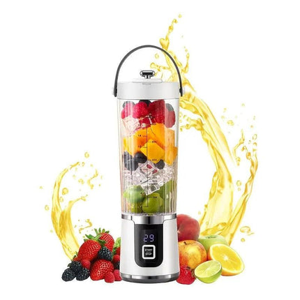 Portable USB Electric Blending Cup with 15.21 oz Capacity (1300 mAh / 3.7 V) – Ideal for Smoothies, Whipped Drinks, Travel, and Fitness.(PINK).