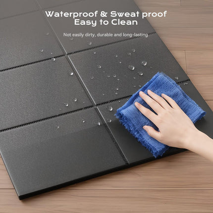 Thickened Foldable Fitness Mat｜Anti-Slip Home Exercise Mat for Treadmill and Yoga, Multi-Functional Silent Floor Protector.