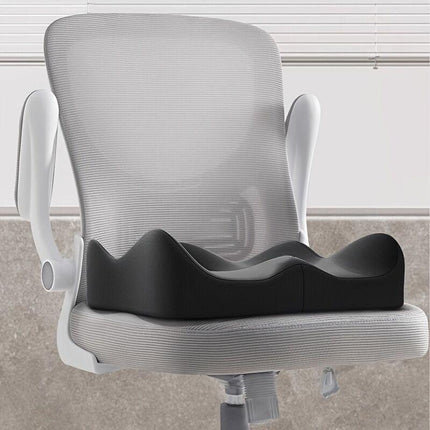 black**Waist Support and Seat Cushion Combo: Scientifically Supports the Back, Breathable and Pressure-Relieving, Comfortable for 8 Hours of Sitting**.