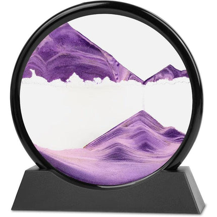 Flowing Sand Art: Adjustable Speed, New Scenery with Every Turn, Calming and Pleasing to the Eye(BLUE).
