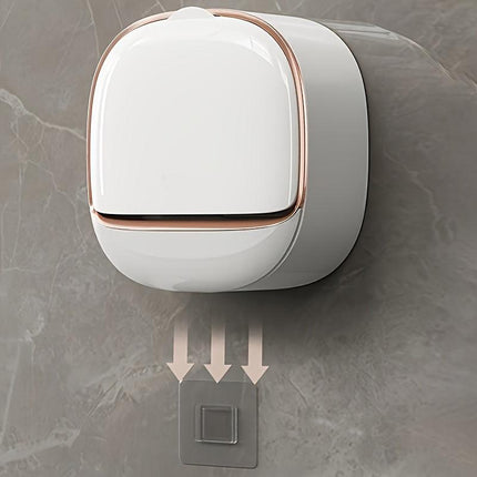 No-Drill High-End Drain Household Soap Holder, Waterproof ABS Soap Dish Organizer, Suitable for Bathrooms and Shower Rooms, Bathroom Accessory, Ideal Choice for Soap Dish and Soap Holder（white)）.