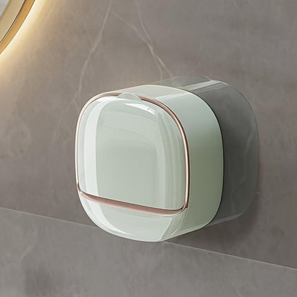 No-Drill High-End Drain Household Soap Holder, Waterproof ABS Soap Dish Organizer, Suitable for Bathrooms and Shower Rooms, Bathroom Accessory, Ideal Choice for Soap Dish and Soap Holder（white)）.