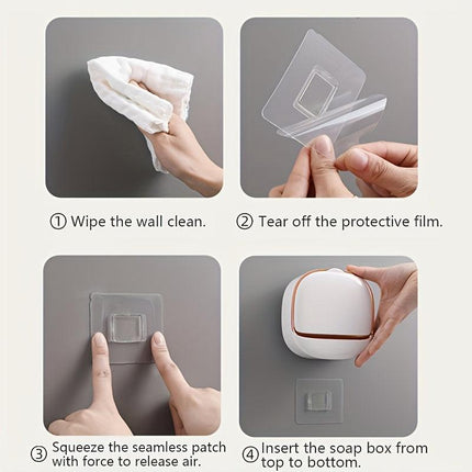No-Drill High-End Drain Household Soap Holder, Waterproof ABS Soap Dish Organizer, Suitable for Bathrooms and Shower Rooms, Bathroom Accessory, Ideal Choice for Soap Dish and Soap Holder(LIGHT GREEN).