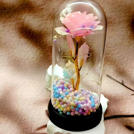 PINK Geometric Desktop Ornament | Light and Shadow Flow, Style Accompanies.