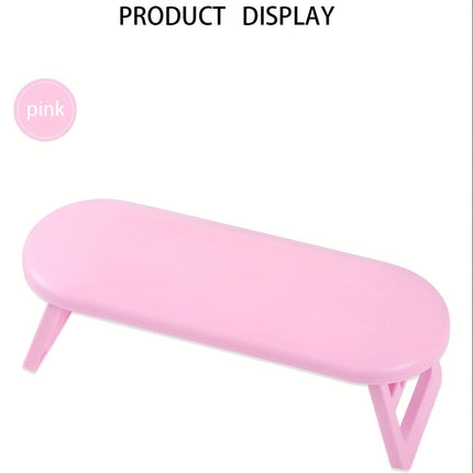 Pink Dual-Use Hand Pillow: Combines Manicure Support and Portable Folding, Ergonomic Design, Suitable for Multiple Scenarios, Providing Comfort Anytime.