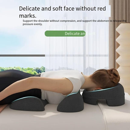 Comfort Zoning, No Fatigue—Ergonomic Beauty Bed Pillow Set（light gray）.