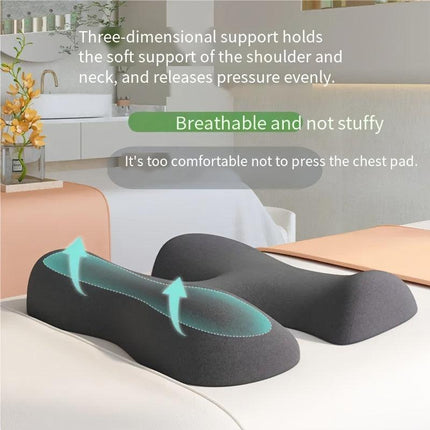 Comfort Zoning, No Fatigue—Ergonomic Beauty Bed Pillow Set（light gray）.