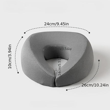GREY Soft O-shaped/U-shaped Face Pillow for Beauty Salons/Spa Massage, Ergonomic Face Pillow, Multi-functional Suitable for Adult Facial Care and Relaxation, Multi-functional Neck and Face Support Comfort Face Pillow.
