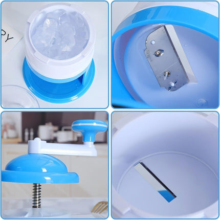 Portable Hand-Cranked Ice Shaver for Home Use: The Smart Choice for Summer Parties and Snow Cone Making.