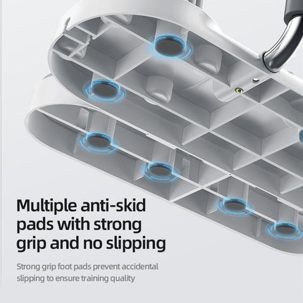 (WHITE)Three-in-One Training Board: Push-Ups, Planks & Resistance Band Workouts — Your All-in-One Home Fitness Solution.