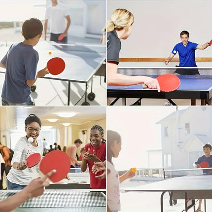 Easy-to-Install Durable Racket: 3-Step Assembly, 5-Layer Composite Wood, Ergonomic Non-Slip Grip for Long-Lasting Comfortable Sports Experience.