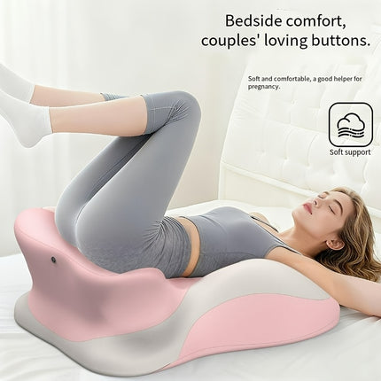Bed Stomach-Sleep Pillow - Multi-functional Prone Position Pillow for Stomach Sleeping, Phone Use, Reading, Couples Fun Play, Intimacy Aid for Couples, Bed Hip Elevation Tool, Pā Pā Pillow（PINK）.