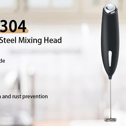 **Handheld Electric Frother | 10000 RPM Powerful Motor, One-Touch Start/Stop, Easily Froths, Mixes, and Blends – Your Kitchen Drink Essential Helper**WHITE.