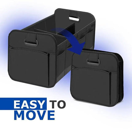 3-in-1 Red Foldable Storage Organizer: Portable, Expandable, with Removable Dividers & 12 Extra Pockets – Your All-in-One Storage Solution.