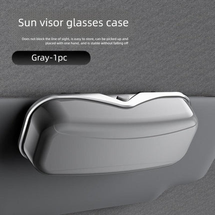 Car Travel Three-Piece Set: Push-Open Eyeglass Case, Universal Storage Case, and Secure Organizer—Complete On-the-Go Storage, Peace of Mind Every Journey（Black)）.