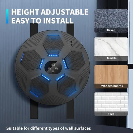 Smart Boxing Training Device: 18 Music Modes + Adaptive System + Minimalist Wall Mount, Creating a Professional-Grade Immersive Home Fitness Experience.
