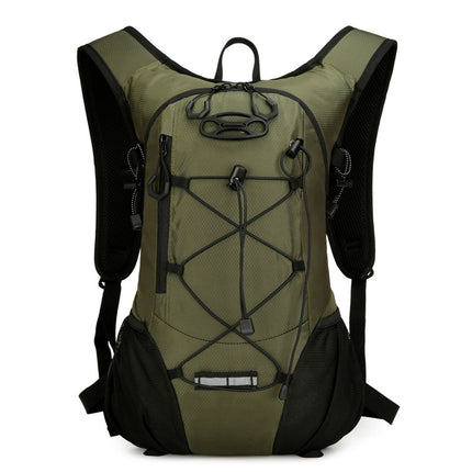 Dark green Large-Capacity Storage Backpack, featuring a main compartment with multiple organized pockets for efficient item arrangement. Ideal for daily commuting and short trips, offering practical and convenient storage solutions..