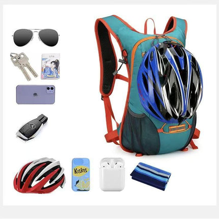 Grey Large-Capacity Storage Backpack, featuring a main compartment with multiple organized pockets for efficient item arrangement. Ideal for daily commuting and short trips, offering practical and convenient storage solutions..