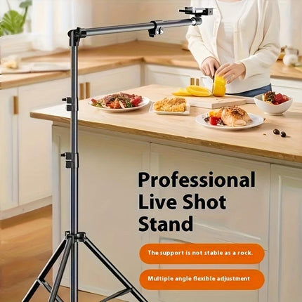 **Multi-Angle Flexible Shooting Stand: Your All-in-One Portable Assistant for Stable HD Live Streaming and Content Creation**.