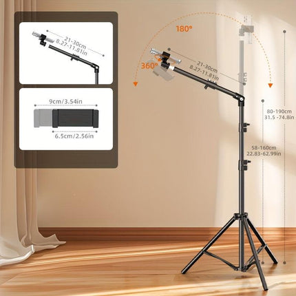 **Multi-Angle Flexible Shooting Stand: Your All-in-One Portable Assistant for Stable HD Live Streaming and Content Creation**.