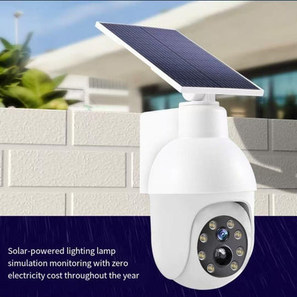 Solar sensor simulation camera light - No real monitoring function, simulated appearance design, smart sensor lighting, for outdoor security warning purposes | Energy-saving anti-theft solution | Warning lighting equipment.