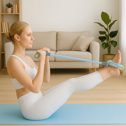 Resistance Band Exerciser: Full-Body Workout, Easy Toning(SKY BLUE).