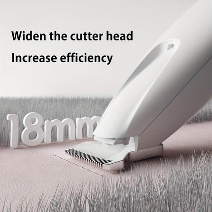 Low-Noise Pet Clipper for Dogs & Cats: Quiet Design to Reduce Stress, Rounded Blades for Gentle Grooming, 90-Minute Runtime.