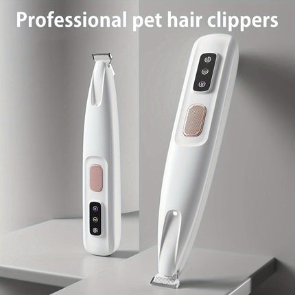 Low-Noise Pet Clipper for Dogs & Cats: Quiet Design to Reduce Stress, Rounded Blades for Gentle Grooming, 90-Minute Runtime.