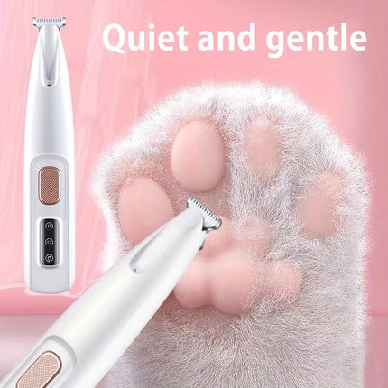 Low-Noise Pet Clipper for Dogs & Cats: Quiet Design to Reduce Stress, Rounded Blades for Gentle Grooming, 90-Minute Runtime.