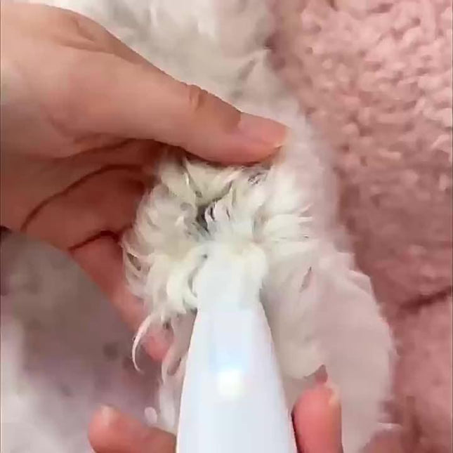 Low-Noise Pet Clipper for Dogs & Cats: Quiet Operation Reduces Stress, Rounded Blade Prevents Skin Irritation, 90-Min Runtime + Spare Blade Included.