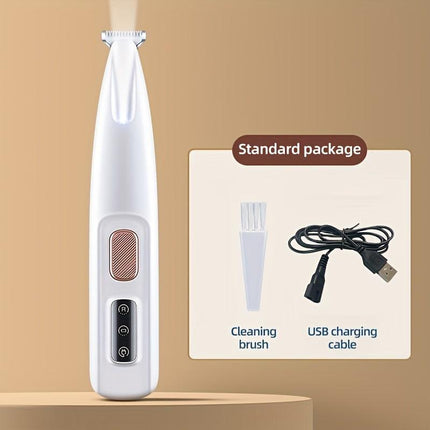 Low-Noise Pet Clipper for Dogs & Cats: Quiet Operation Reduces Stress, Rounded Blade Prevents Skin Irritation, 90-Min Runtime + Spare Blade Included.