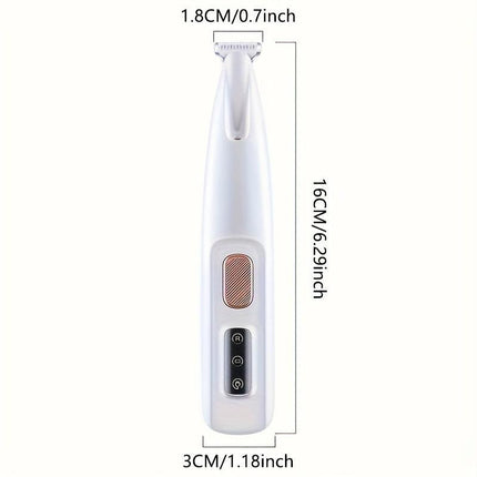 Low-Noise Pet Clipper for Dogs & Cats: Quiet Operation Reduces Stress, Rounded Blade Prevents Skin Irritation, 90-Min Runtime + Spare Blade Included.
