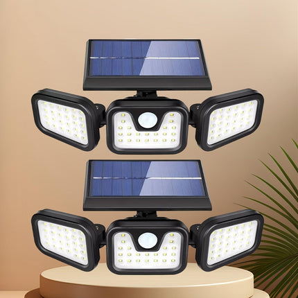 74 LED Solar Motion Sensor Light, 3 Brightness Modes Outdoor Wall Light, Suitable for Front Door, Yard, Garage, Patio.
