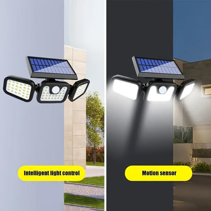 74 LED Solar Motion Sensor Light, 3 Brightness Modes Outdoor Wall Light, Suitable for Front Door, Yard, Garage, Patio.