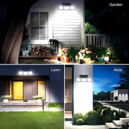 74 LED Solar Motion Sensor Light, 3 Brightness Modes Outdoor Wall Light, Suitable for Front Door, Yard, Garage, Patio.