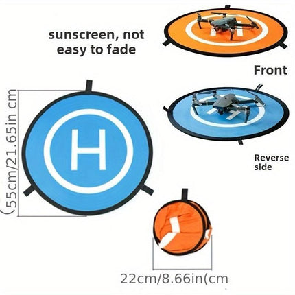 **Drone Quick-Fold Landing Pad + UV-Resistant Storage Bag Combo | Dual-Sided Takeoff/Landing, UV Protection & Shockproof, Ready-to-Go for Outdoor Aerial Photography, a Lightweight Protection System Designed for Pilots**（Yellow)）.