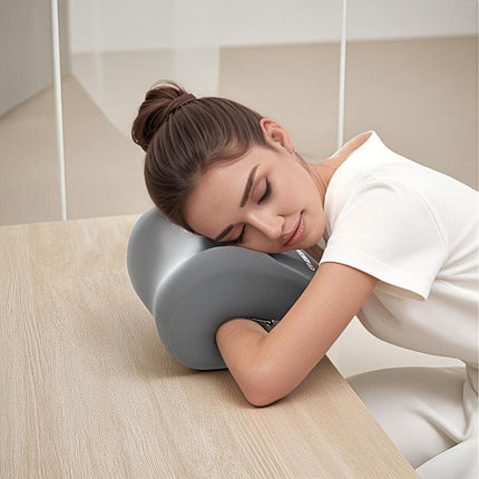 Ergonomic Multi-functional Nap Pillow - Desk Rest Pillow with Neck/Side Support, Memory Foam Cushion for Office, Home & Travel(PINK).