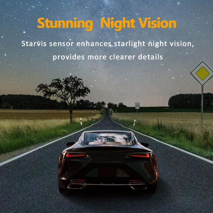 Super Memory Triple Cam Dash Cam! 32GB storage + 1080P HD triple lens, 170° panoramic coverage of front, cabin, and rear, 24/7 protection for your safe journey..