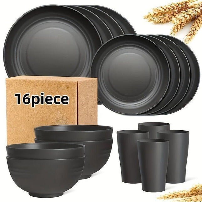 Eco-Friendly Wheat Straw Dinnerware: Stackable Design with Natural Texture, Illuminating the Sustainable Aesthetics of Every Meal.